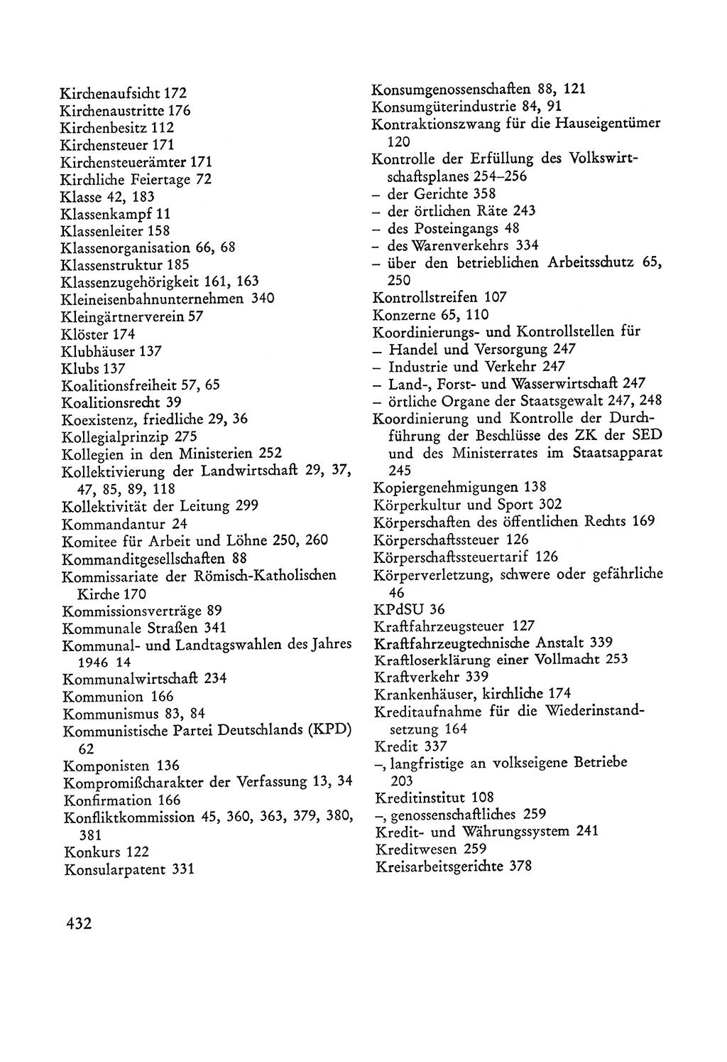 Verfassung der Sowjetischen Besatzungszone (SBZ) Deutschlands [Deutsche Demokratische Republik (DDR)], Text und Kommentar [Bundesrepublik Deutschland (BRD)] 1962, Seite 432 (Verf. SBZ Dtl. DDR Komm. BRD 1962, S. 432)