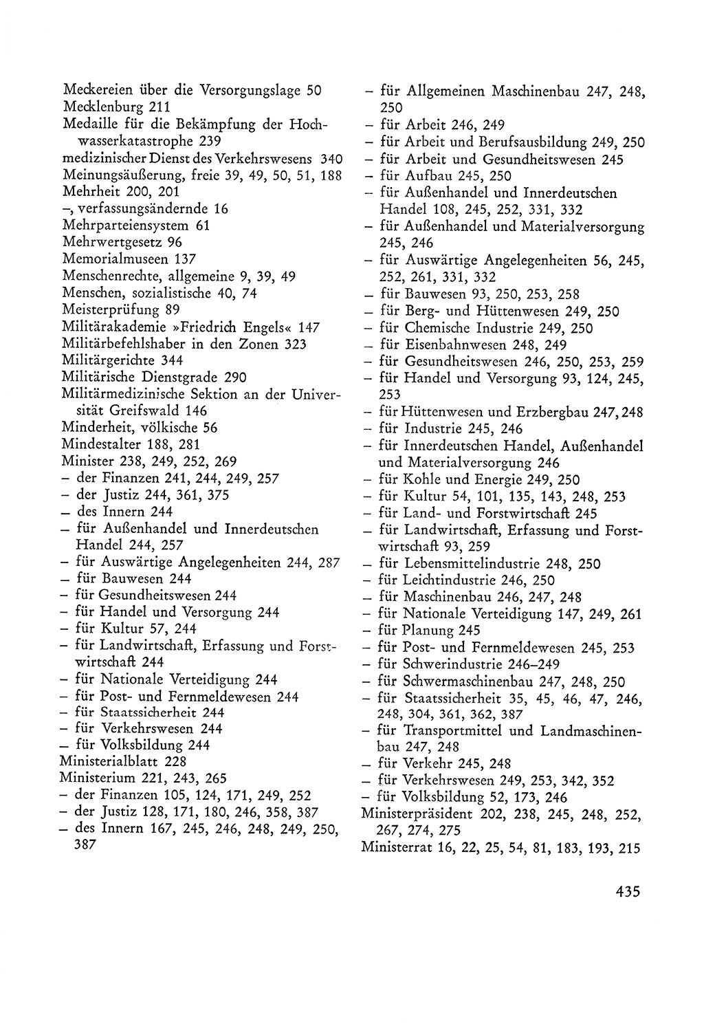 Verfassung der Sowjetischen Besatzungszone (SBZ) Deutschlands [Deutsche Demokratische Republik (DDR)], Text und Kommentar [Bundesrepublik Deutschland (BRD)] 1962, Seite 435 (Verf. SBZ Dtl. DDR Komm. BRD 1962, S. 435)