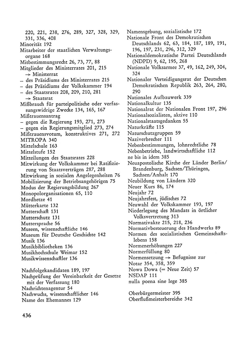 Verfassung der Sowjetischen Besatzungszone (SBZ) Deutschlands [Deutsche Demokratische Republik (DDR)], Text und Kommentar [Bundesrepublik Deutschland (BRD)] 1962, Seite 436 (Verf. SBZ Dtl. DDR Komm. BRD 1962, S. 436)