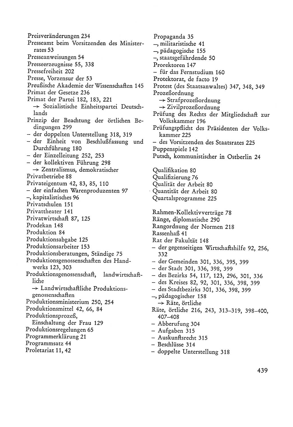 Verfassung der Sowjetischen Besatzungszone (SBZ) Deutschlands [Deutsche Demokratische Republik (DDR)], Text und Kommentar [Bundesrepublik Deutschland (BRD)] 1962, Seite 439 (Verf. SBZ Dtl. DDR Komm. BRD 1962, S. 439)