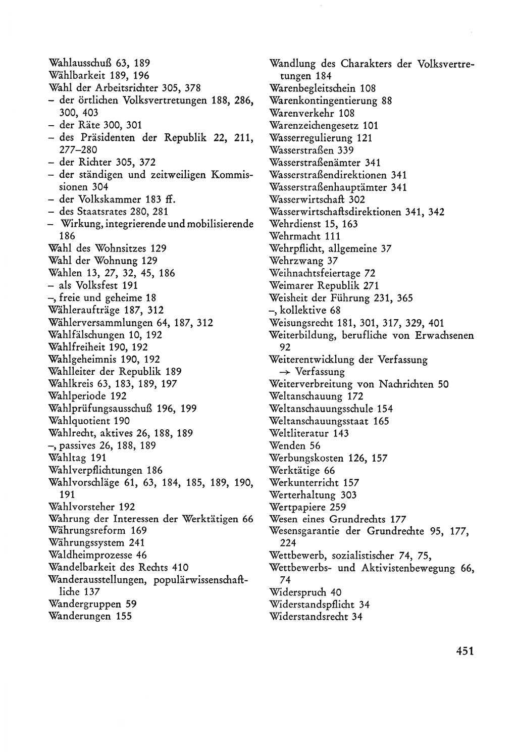 Verfassung der Sowjetischen Besatzungszone (SBZ) Deutschlands [Deutsche Demokratische Republik (DDR)], Text und Kommentar [Bundesrepublik Deutschland (BRD)] 1962, Seite 451 (Verf. SBZ Dtl. DDR Komm. BRD 1962, S. 451)