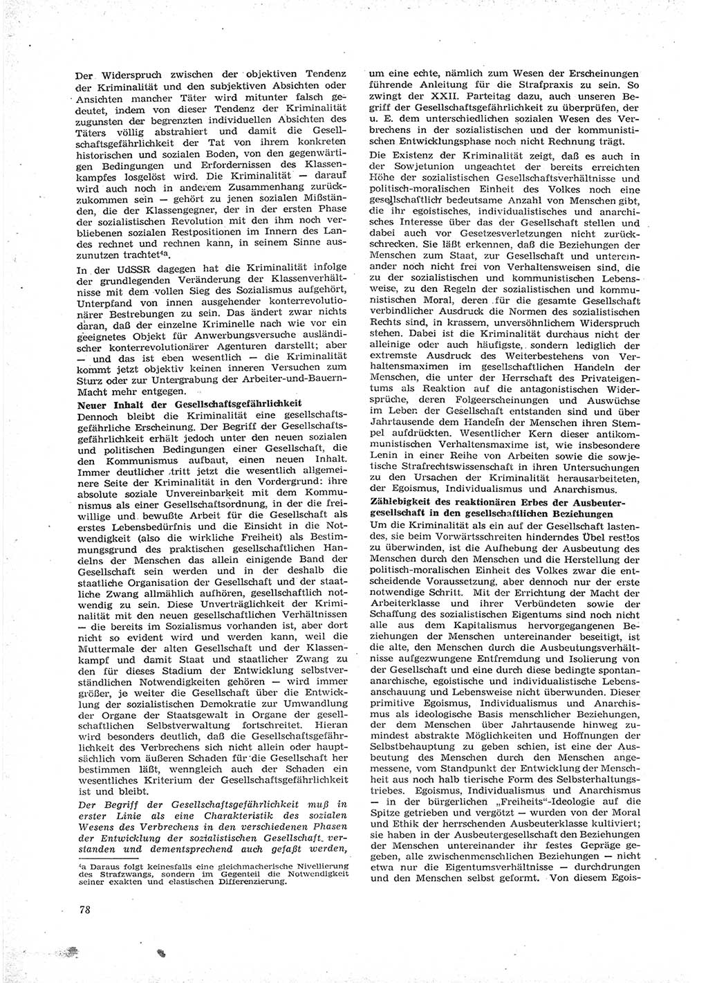 Neue Justiz (NJ), Zeitschrift für Recht und Rechtswissenschaft [Deutsche Demokratische Republik (DDR)], 16. Jahrgang 1962, Seite 78 (NJ DDR 1962, S. 78)