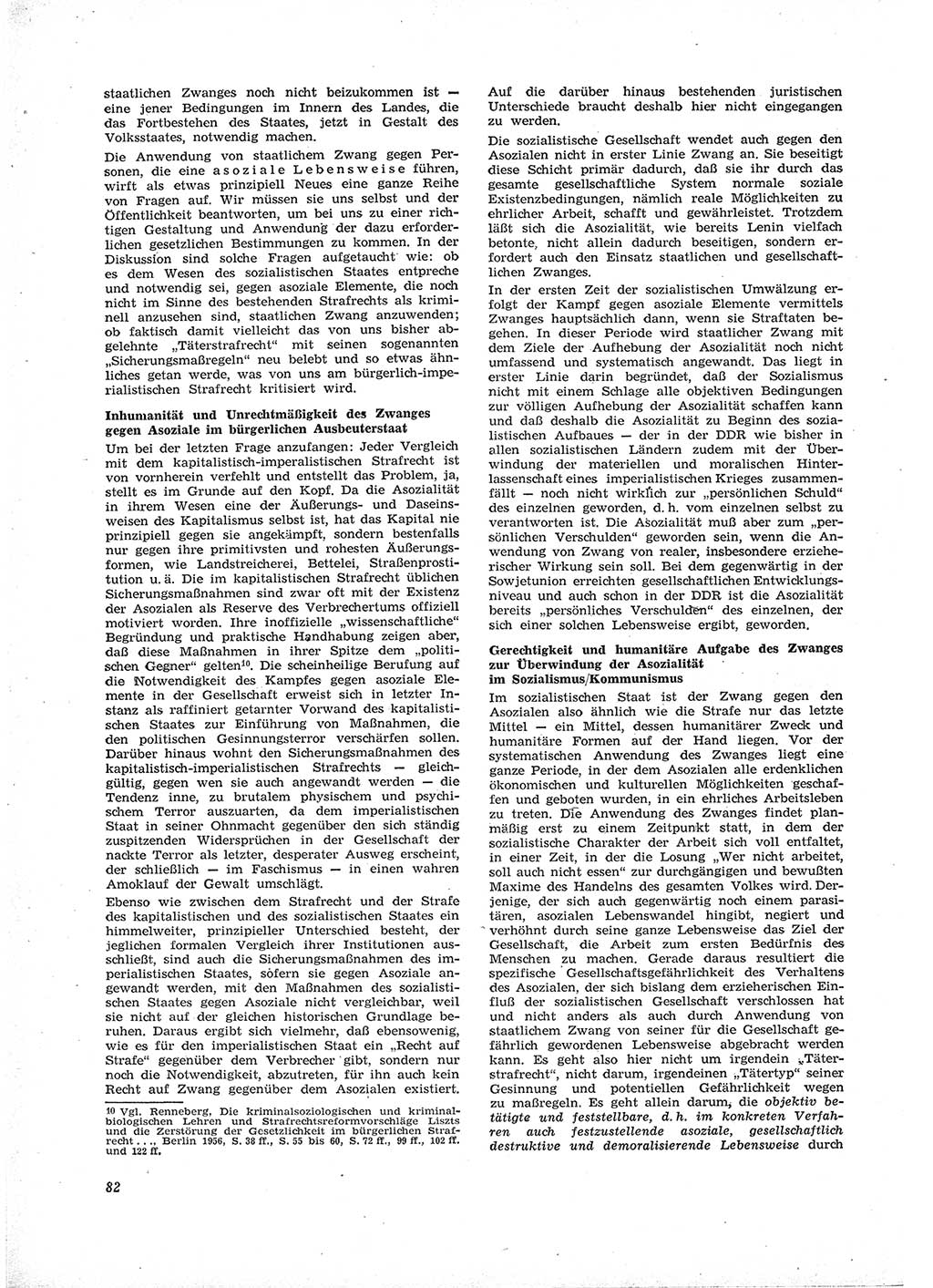 Neue Justiz (NJ), Zeitschrift für Recht und Rechtswissenschaft [Deutsche Demokratische Republik (DDR)], 16. Jahrgang 1962, Seite 82 (NJ DDR 1962, S. 82)