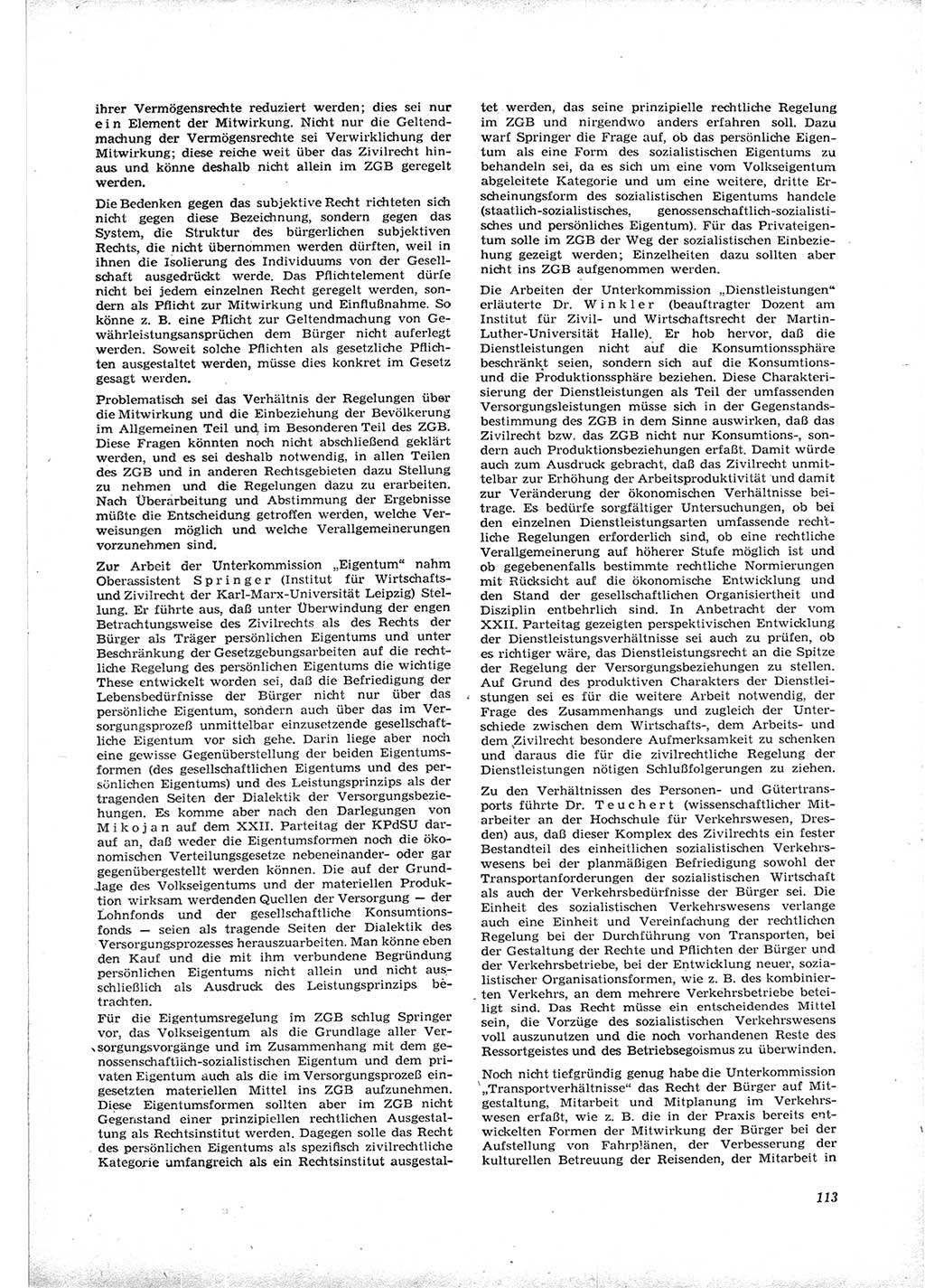 Neue Justiz (NJ), Zeitschrift für Recht und Rechtswissenschaft [Deutsche Demokratische Republik (DDR)], 16. Jahrgang 1962, Seite 113 (NJ DDR 1962, S. 113)
