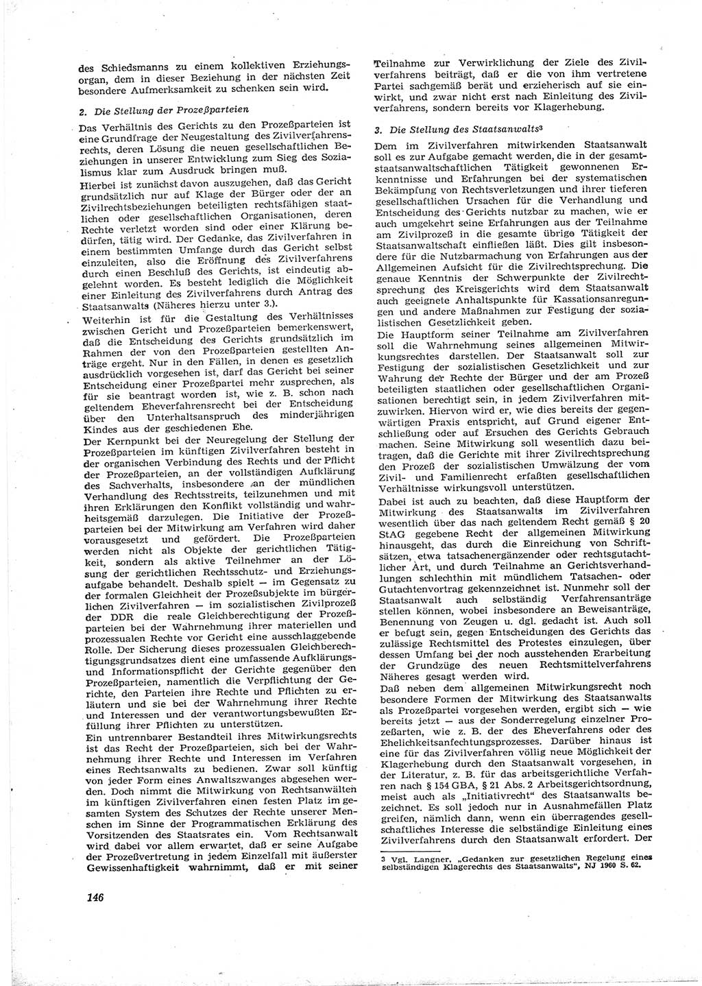Neue Justiz (NJ), Zeitschrift für Recht und Rechtswissenschaft [Deutsche Demokratische Republik (DDR)], 16. Jahrgang 1962, Seite 146 (NJ DDR 1962, S. 146)