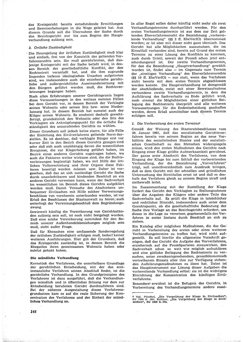 Neue Justiz (NJ), Zeitschrift für Recht und Rechtswissenschaft [Deutsche Demokratische Republik (DDR)], 16. Jahrgang 1962, Seite 148 (NJ DDR 1962, S. 148)