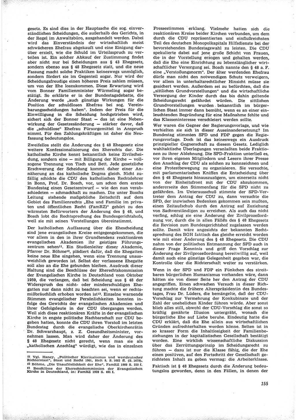 Neue Justiz (NJ), Zeitschrift für Recht und Rechtswissenschaft [Deutsche Demokratische Republik (DDR)], 16. Jahrgang 1962, Seite 155 (NJ DDR 1962, S. 155)