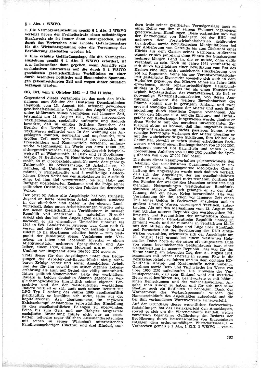 Neue Justiz (NJ), Zeitschrift für Recht und Rechtswissenschaft [Deutsche Demokratische Republik (DDR)], 16. Jahrgang 1962, Seite 163 (NJ DDR 1962, S. 163)