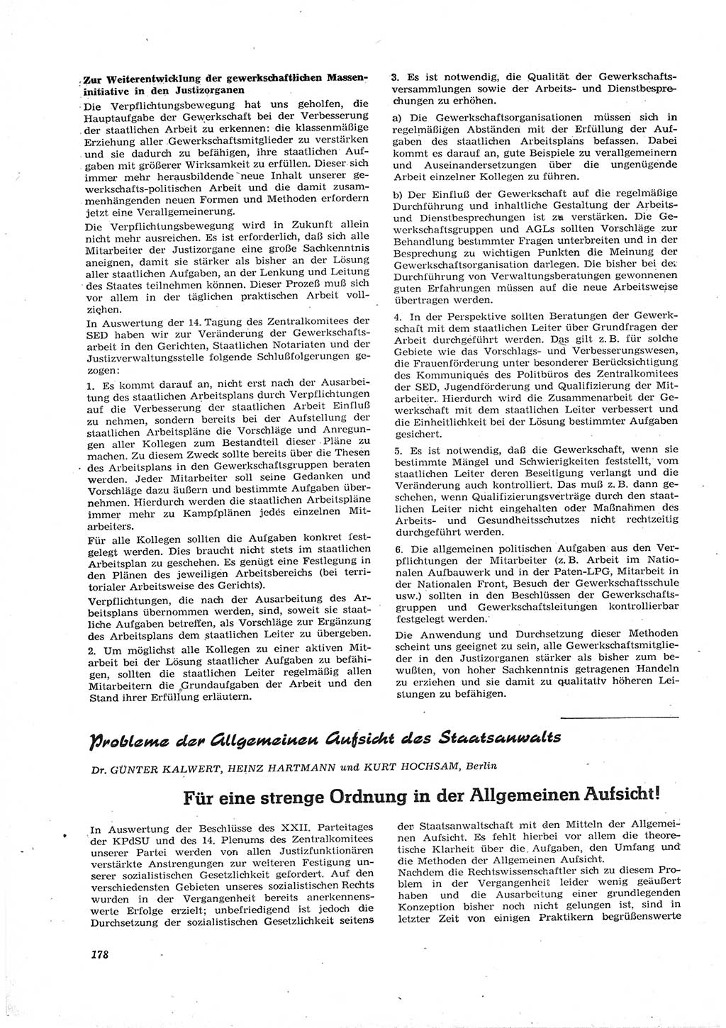 Neue Justiz (NJ), Zeitschrift für Recht und Rechtswissenschaft [Deutsche Demokratische Republik (DDR)], 16. Jahrgang 1962, Seite 178 (NJ DDR 1962, S. 178)