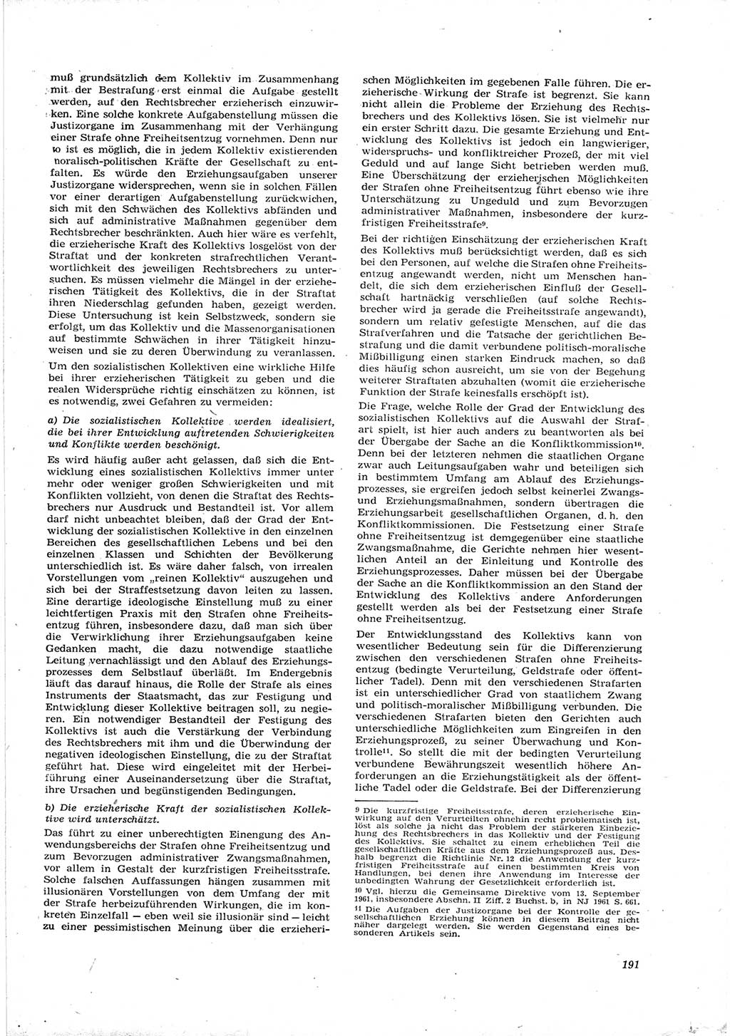 Neue Justiz (NJ), Zeitschrift für Recht und Rechtswissenschaft [Deutsche Demokratische Republik (DDR)], 16. Jahrgang 1962, Seite 191 (NJ DDR 1962, S. 191)