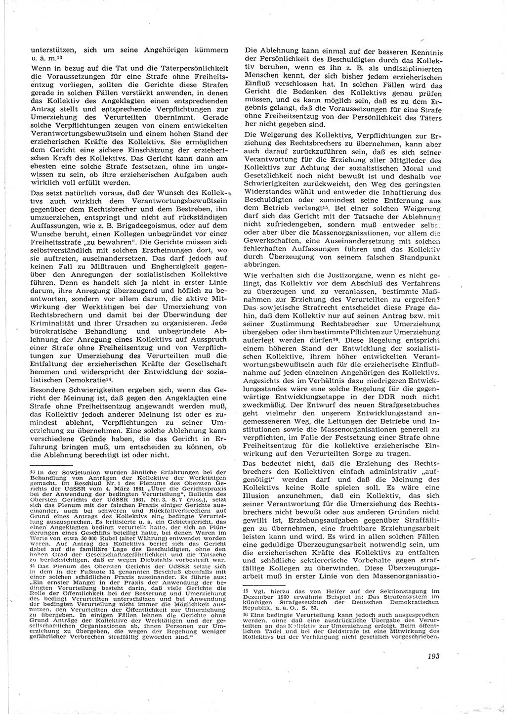 Neue Justiz (NJ), Zeitschrift für Recht und Rechtswissenschaft [Deutsche Demokratische Republik (DDR)], 16. Jahrgang 1962, Seite 193 (NJ DDR 1962, S. 193)