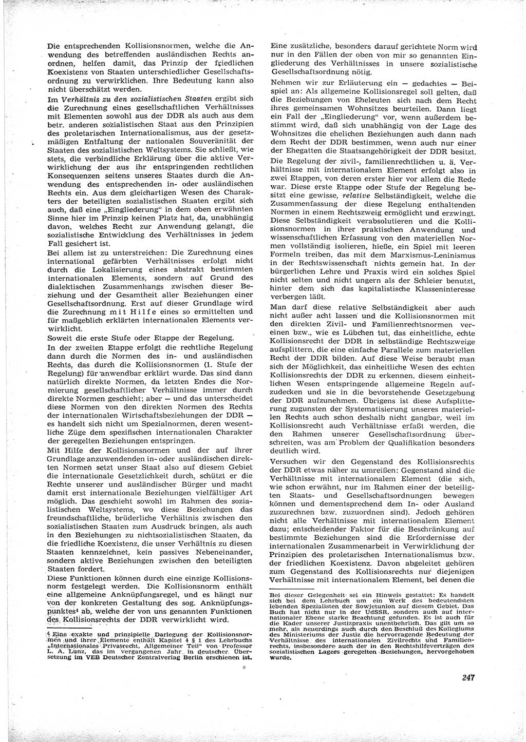 Neue Justiz (NJ), Zeitschrift für Recht und Rechtswissenschaft [Deutsche Demokratische Republik (DDR)], 16. Jahrgang 1962, Seite 247 (NJ DDR 1962, S. 247)