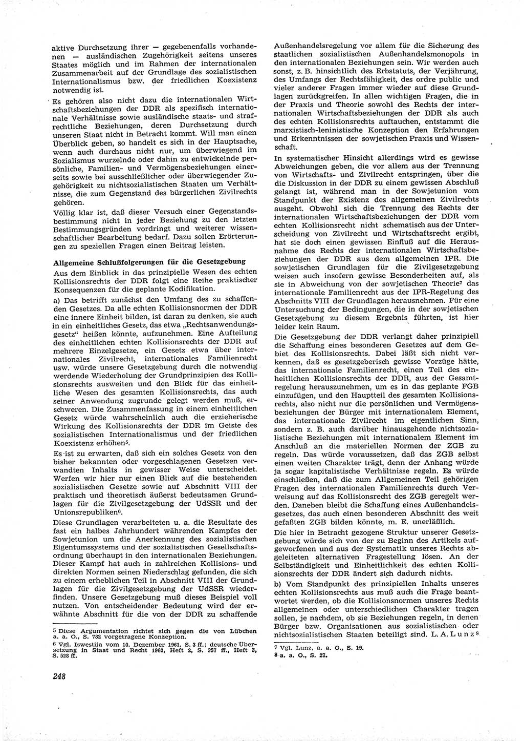 Neue Justiz (NJ), Zeitschrift für Recht und Rechtswissenschaft [Deutsche Demokratische Republik (DDR)], 16. Jahrgang 1962, Seite 248 (NJ DDR 1962, S. 248)