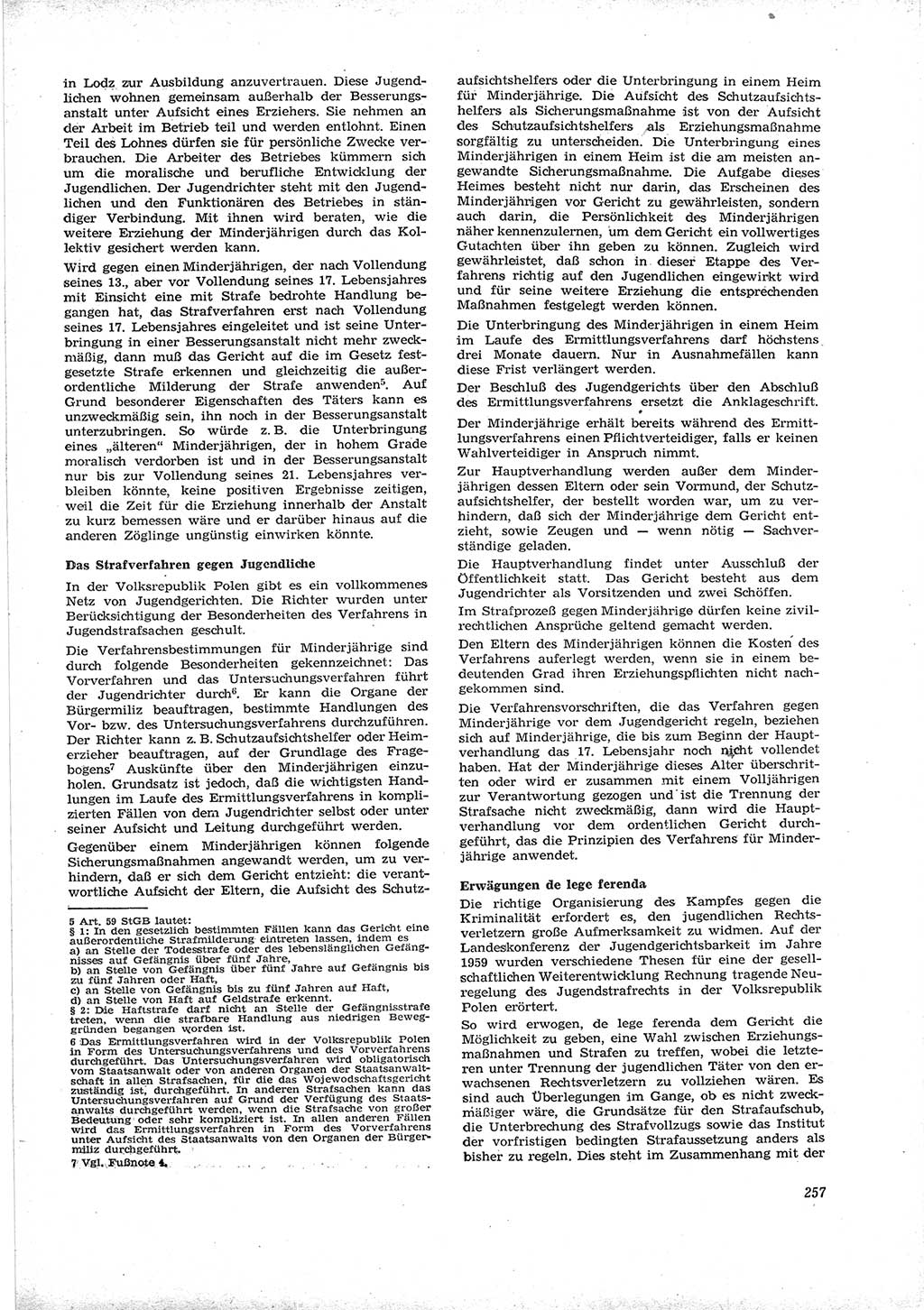 Neue Justiz (NJ), Zeitschrift für Recht und Rechtswissenschaft [Deutsche Demokratische Republik (DDR)], 16. Jahrgang 1962, Seite 257 (NJ DDR 1962, S. 257)