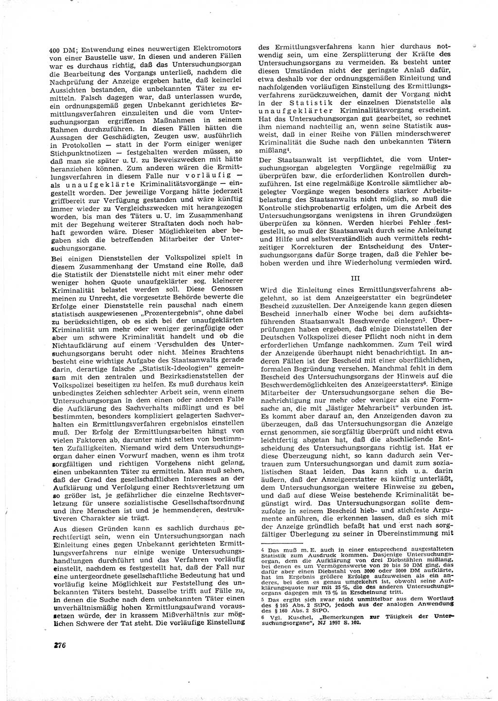 Neue Justiz (NJ), Zeitschrift für Recht und Rechtswissenschaft [Deutsche Demokratische Republik (DDR)], 16. Jahrgang 1962, Seite 276 (NJ DDR 1962, S. 276)