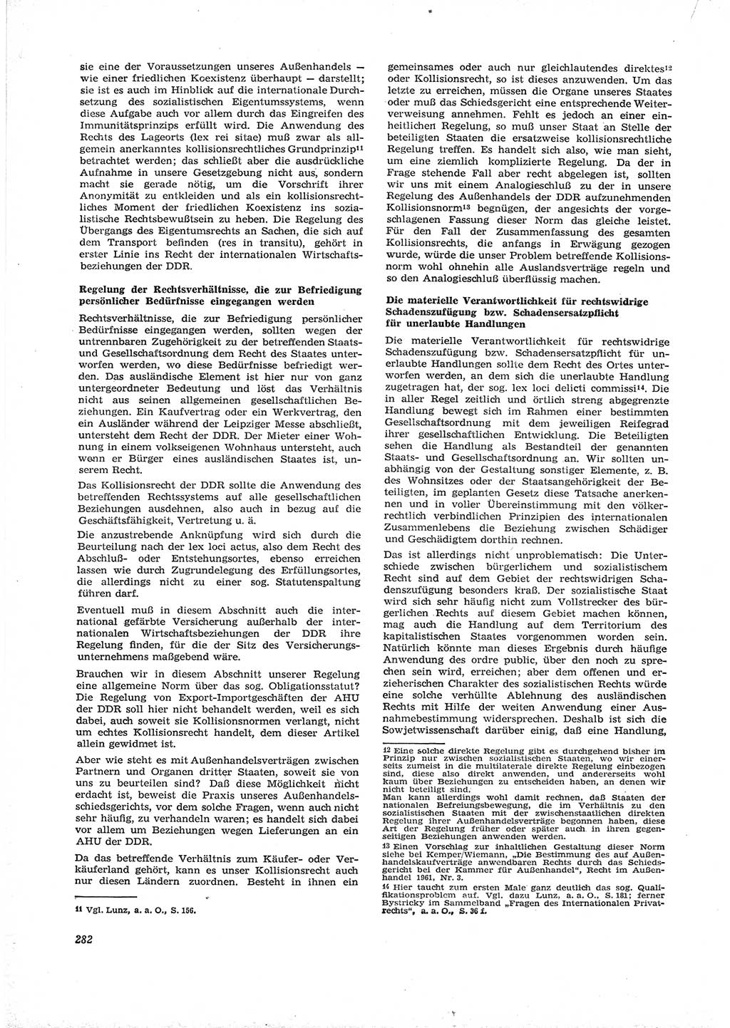 Neue Justiz (NJ), Zeitschrift für Recht und Rechtswissenschaft [Deutsche Demokratische Republik (DDR)], 16. Jahrgang 1962, Seite 282 (NJ DDR 1962, S. 282)