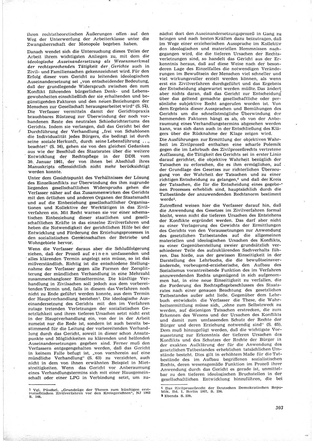 Neue Justiz (NJ), Zeitschrift für Recht und Rechtswissenschaft [Deutsche Demokratische Republik (DDR)], 16. Jahrgang 1962, Seite 303 (NJ DDR 1962, S. 303)