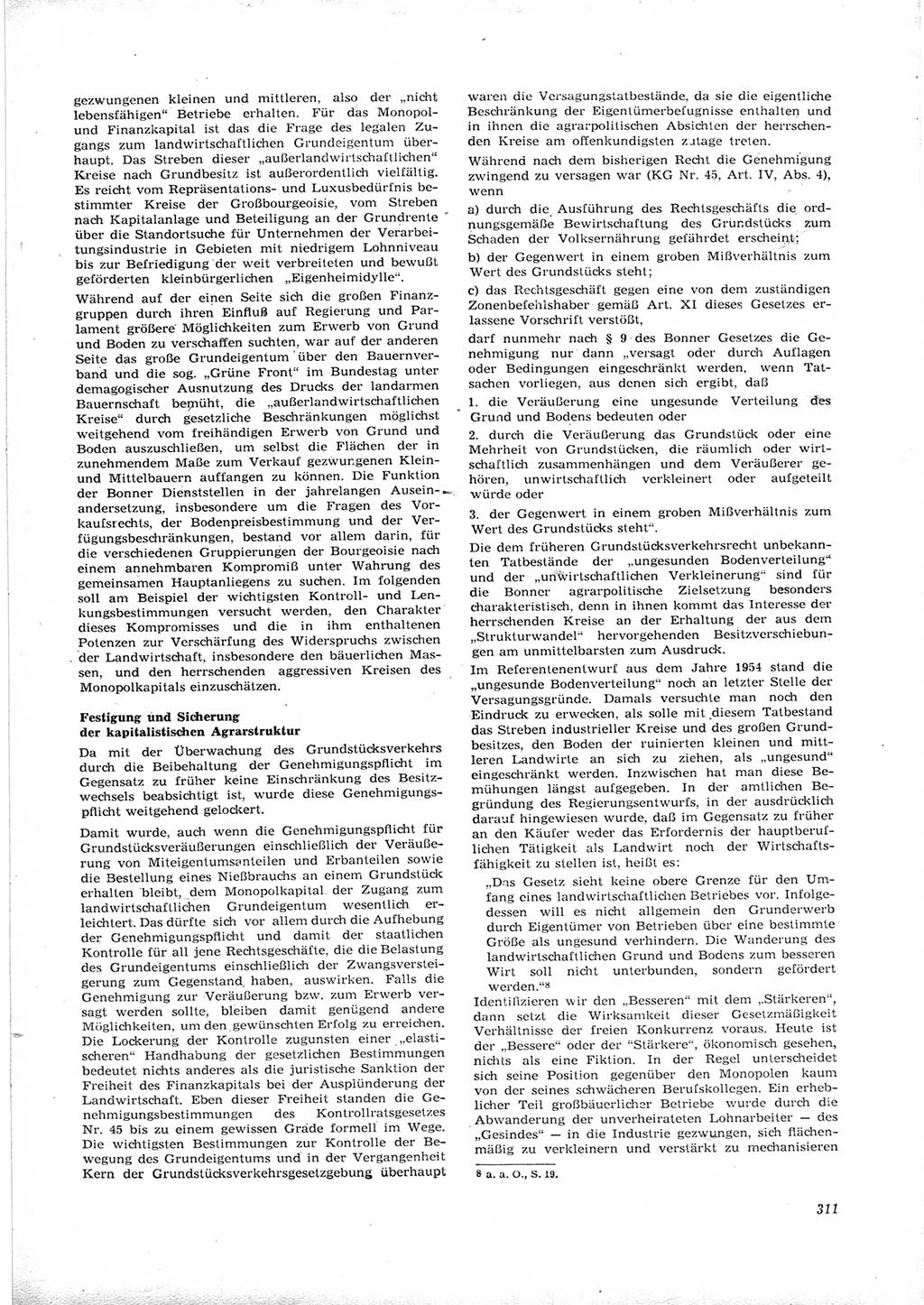 Neue Justiz (NJ), Zeitschrift für Recht und Rechtswissenschaft [Deutsche Demokratische Republik (DDR)], 16. Jahrgang 1962, Seite 311 (NJ DDR 1962, S. 311)