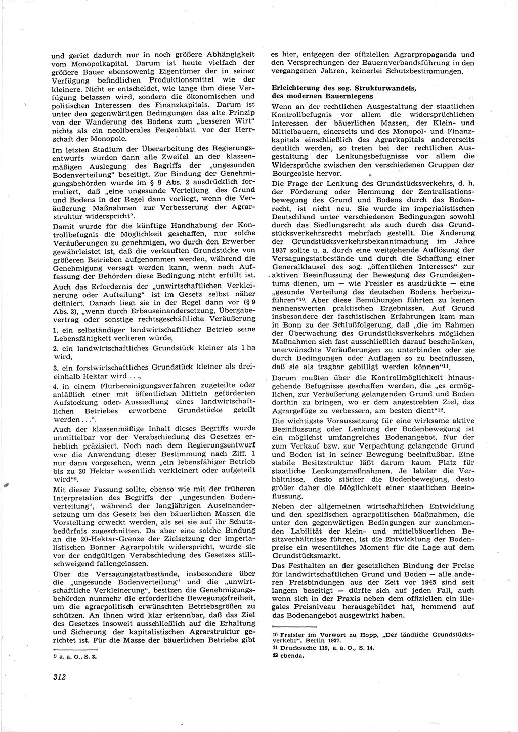 Neue Justiz (NJ), Zeitschrift für Recht und Rechtswissenschaft [Deutsche Demokratische Republik (DDR)], 16. Jahrgang 1962, Seite 312 (NJ DDR 1962, S. 312)