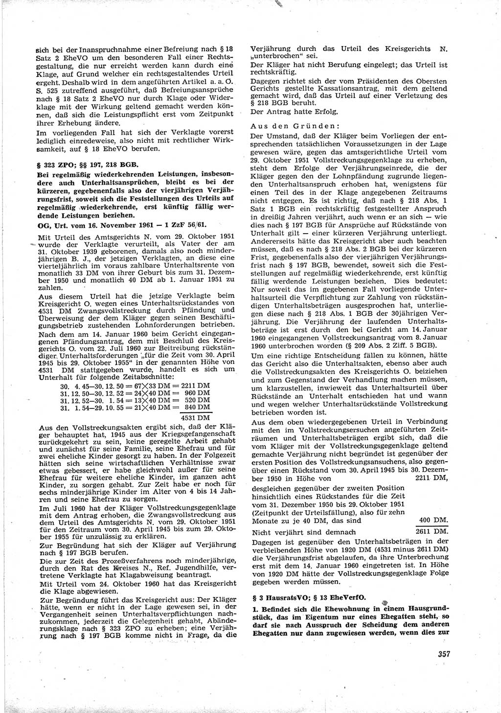Neue Justiz (NJ), Zeitschrift für Recht und Rechtswissenschaft [Deutsche Demokratische Republik (DDR)], 16. Jahrgang 1962, Seite 357 (NJ DDR 1962, S. 357)