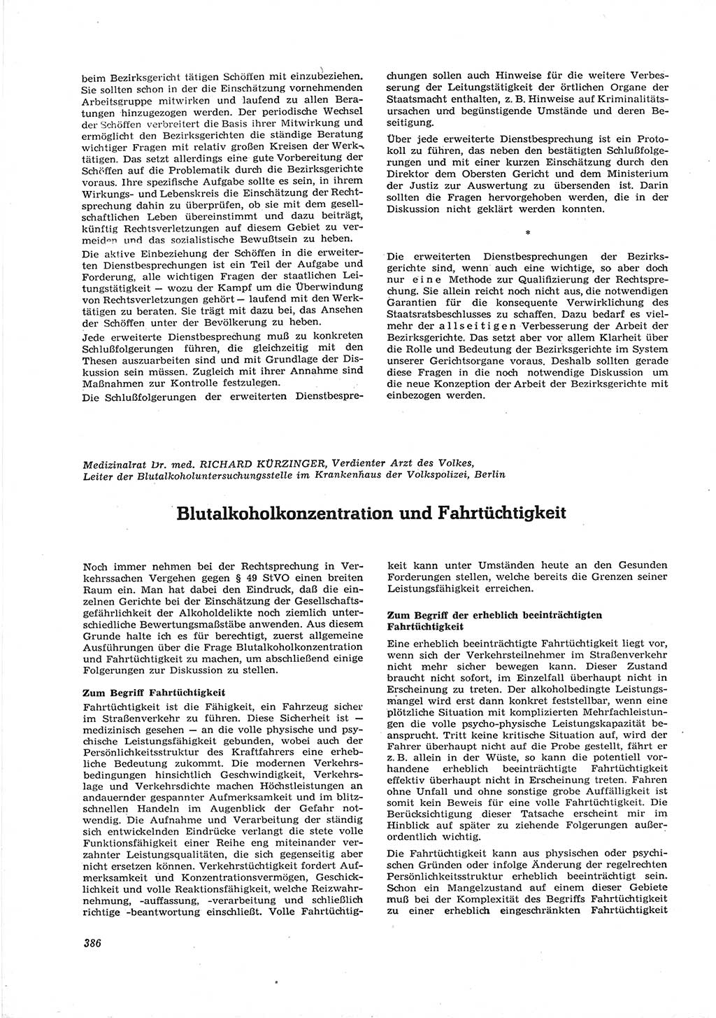 Neue Justiz (NJ), Zeitschrift für Recht und Rechtswissenschaft [Deutsche Demokratische Republik (DDR)], 16. Jahrgang 1962, Seite 386 (NJ DDR 1962, S. 386)