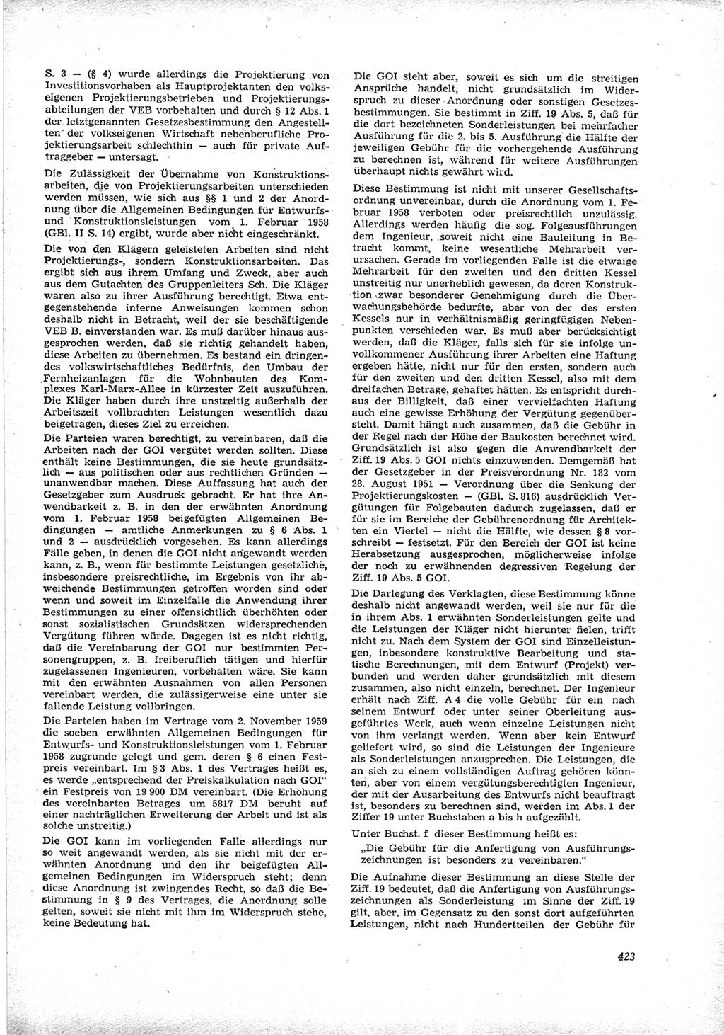 Neue Justiz (NJ), Zeitschrift für Recht und Rechtswissenschaft [Deutsche Demokratische Republik (DDR)], 16. Jahrgang 1962, Seite 423 (NJ DDR 1962, S. 423)