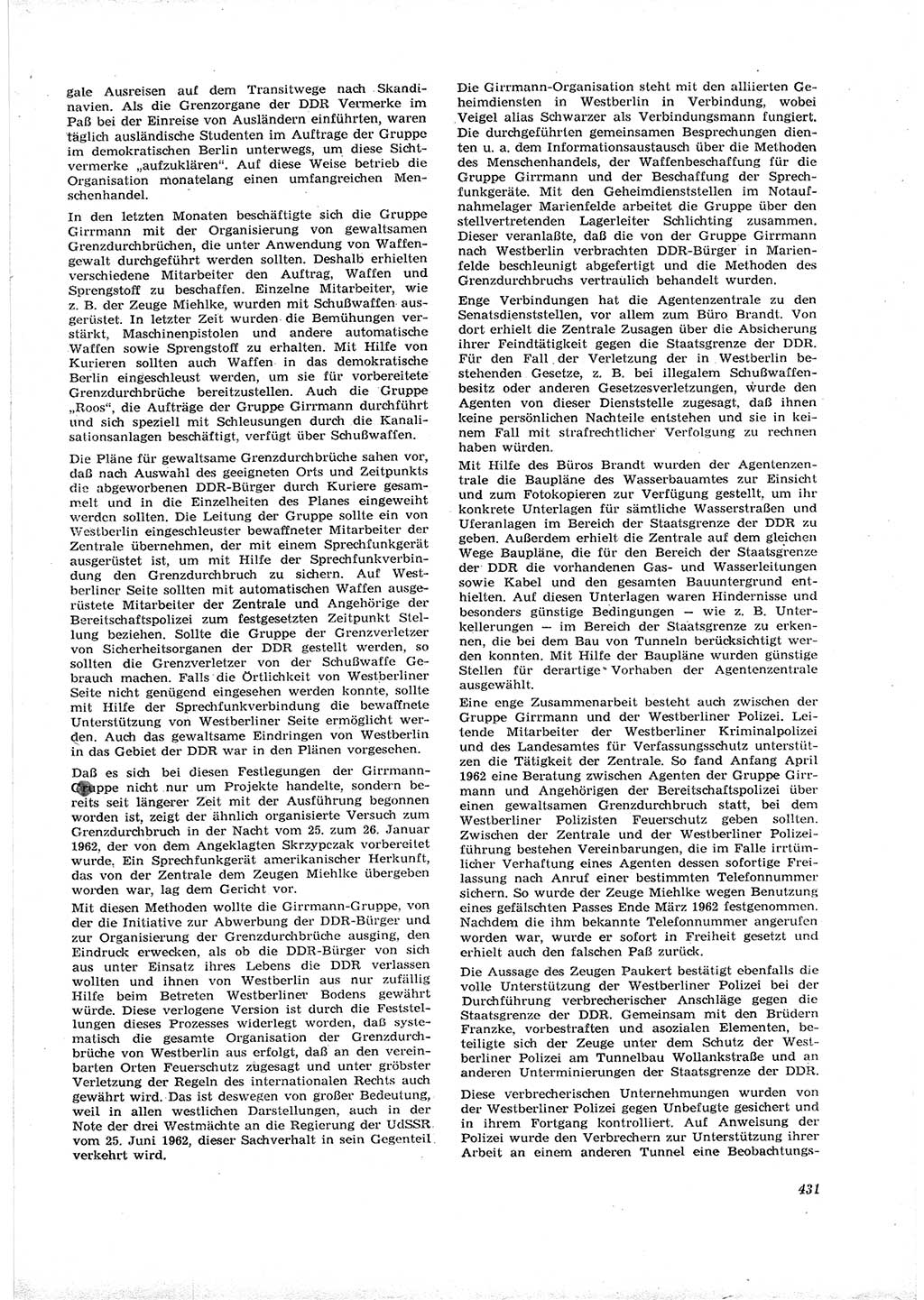 Neue Justiz (NJ), Zeitschrift für Recht und Rechtswissenschaft [Deutsche Demokratische Republik (DDR)], 16. Jahrgang 1962, Seite 431 (NJ DDR 1962, S. 431)