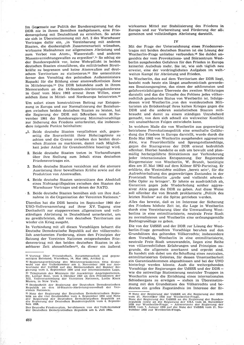 Neue Justiz (NJ), Zeitschrift für Recht und Rechtswissenschaft [Deutsche Demokratische Republik (DDR)], 16. Jahrgang 1962, Seite 460 (NJ DDR 1962, S. 460)
