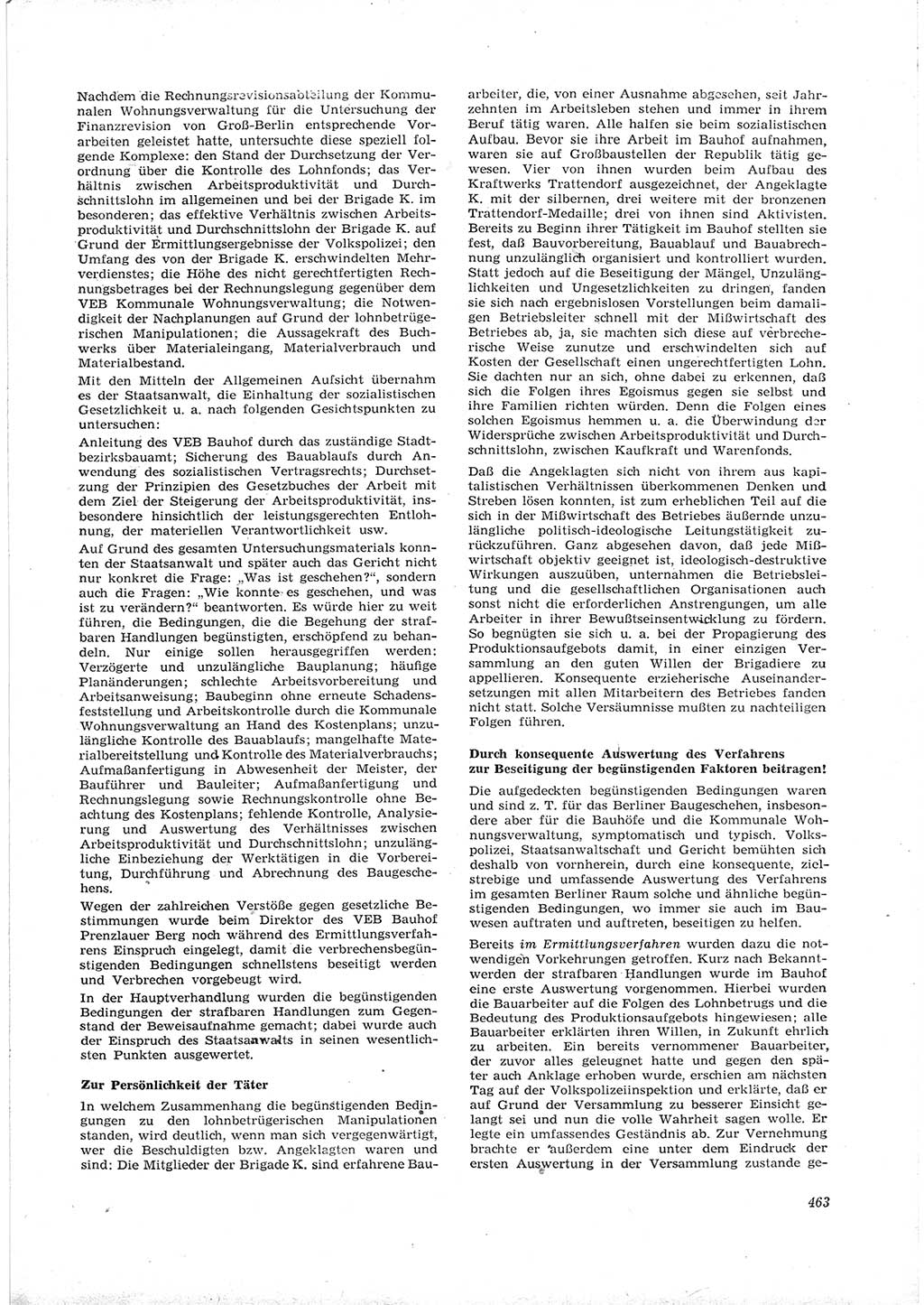 Neue Justiz (NJ), Zeitschrift für Recht und Rechtswissenschaft [Deutsche Demokratische Republik (DDR)], 16. Jahrgang 1962, Seite 463 (NJ DDR 1962, S. 463)