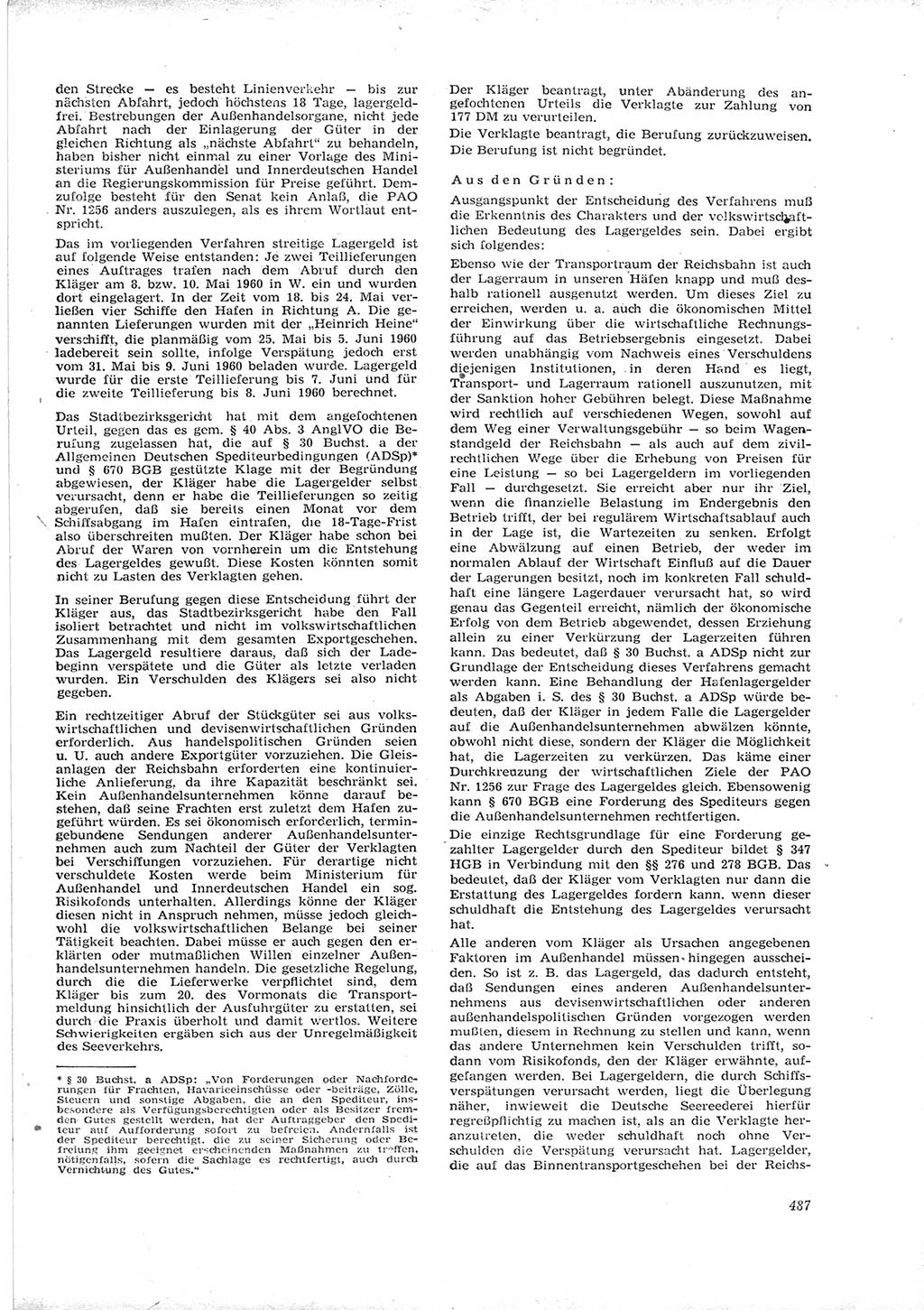 Neue Justiz (NJ), Zeitschrift für Recht und Rechtswissenschaft [Deutsche Demokratische Republik (DDR)], 16. Jahrgang 1962, Seite 487 (NJ DDR 1962, S. 487)