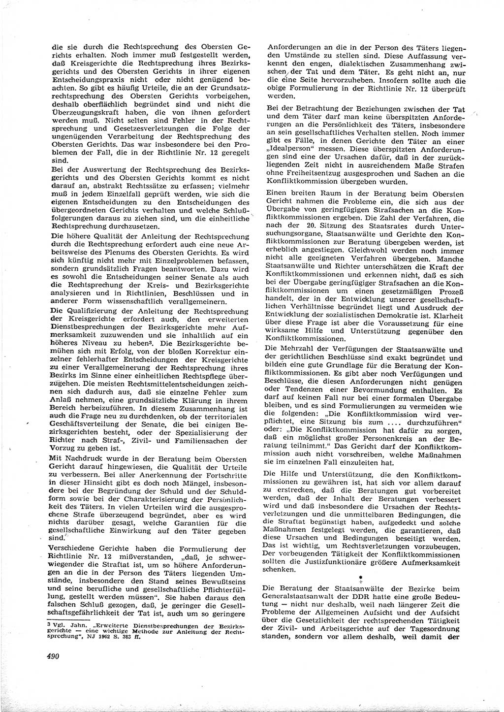 Neue Justiz (NJ), Zeitschrift für Recht und Rechtswissenschaft [Deutsche Demokratische Republik (DDR)], 16. Jahrgang 1962, Seite 490 (NJ DDR 1962, S. 490)
