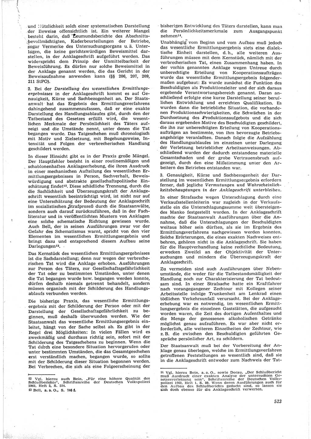 Neue Justiz (NJ), Zeitschrift für Recht und Rechtswissenschaft [Deutsche Demokratische Republik (DDR)], 16. Jahrgang 1962, Seite 523 (NJ DDR 1962, S. 523)