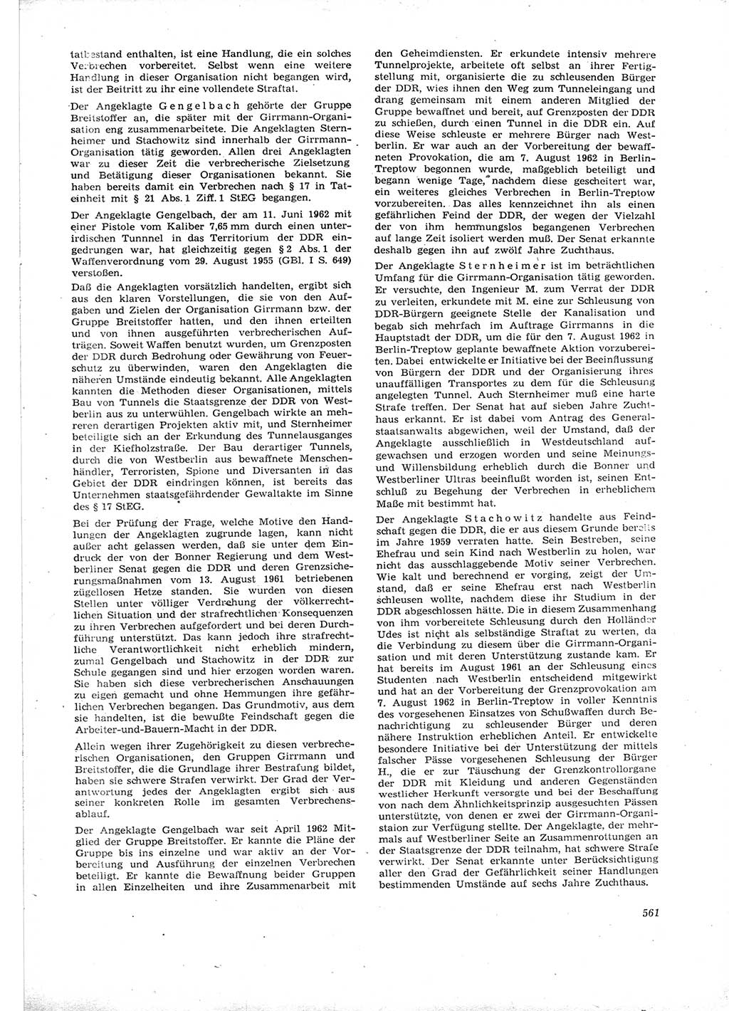 Neue Justiz (NJ), Zeitschrift für Recht und Rechtswissenschaft [Deutsche Demokratische Republik (DDR)], 16. Jahrgang 1962, Seite 561 (NJ DDR 1962, S. 561)