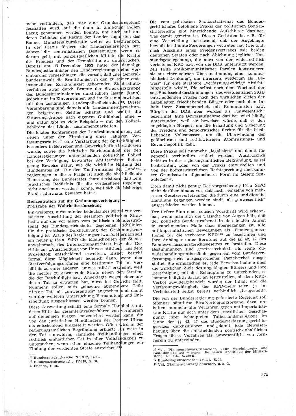 Neue Justiz (NJ), Zeitschrift für Recht und Rechtswissenschaft [Deutsche Demokratische Republik (DDR)], 16. Jahrgang 1962, Seite 575 (NJ DDR 1962, S. 575)