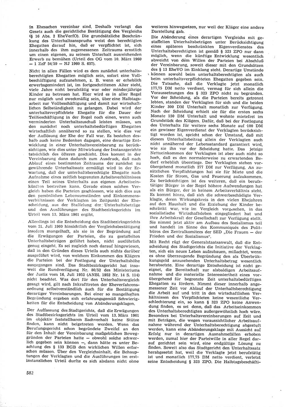 Neue Justiz (NJ), Zeitschrift für Recht und Rechtswissenschaft [Deutsche Demokratische Republik (DDR)], 16. Jahrgang 1962, Seite 582 (NJ DDR 1962, S. 582)
