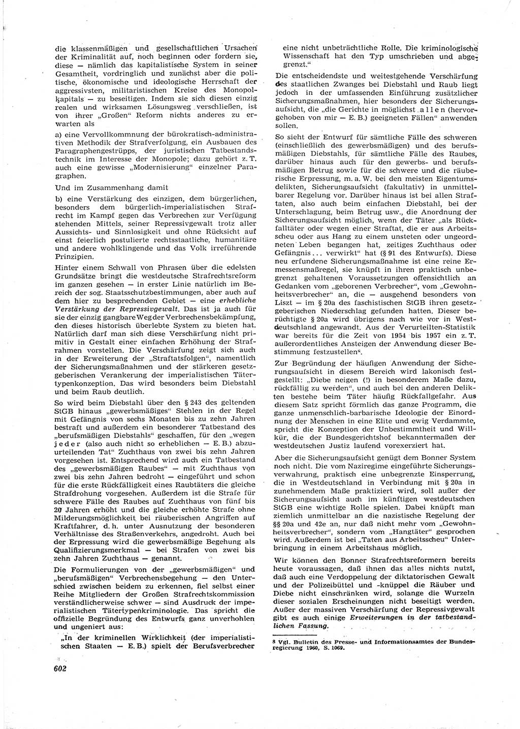 Neue Justiz (NJ), Zeitschrift für Recht und Rechtswissenschaft [Deutsche Demokratische Republik (DDR)], 16. Jahrgang 1962, Seite 602 (NJ DDR 1962, S. 602)