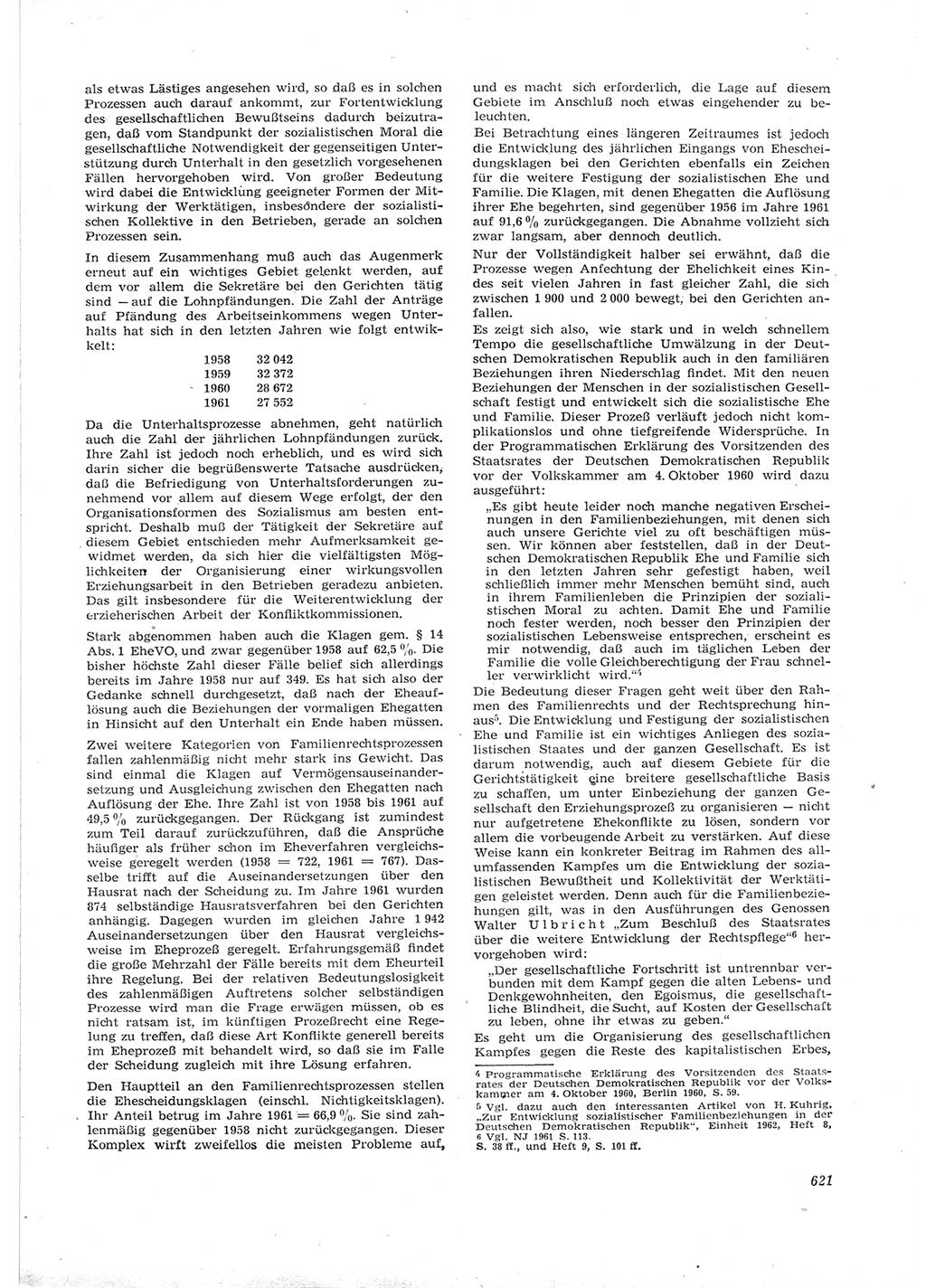 Neue Justiz (NJ), Zeitschrift für Recht und Rechtswissenschaft [Deutsche Demokratische Republik (DDR)], 16. Jahrgang 1962, Seite 621 (NJ DDR 1962, S. 621)