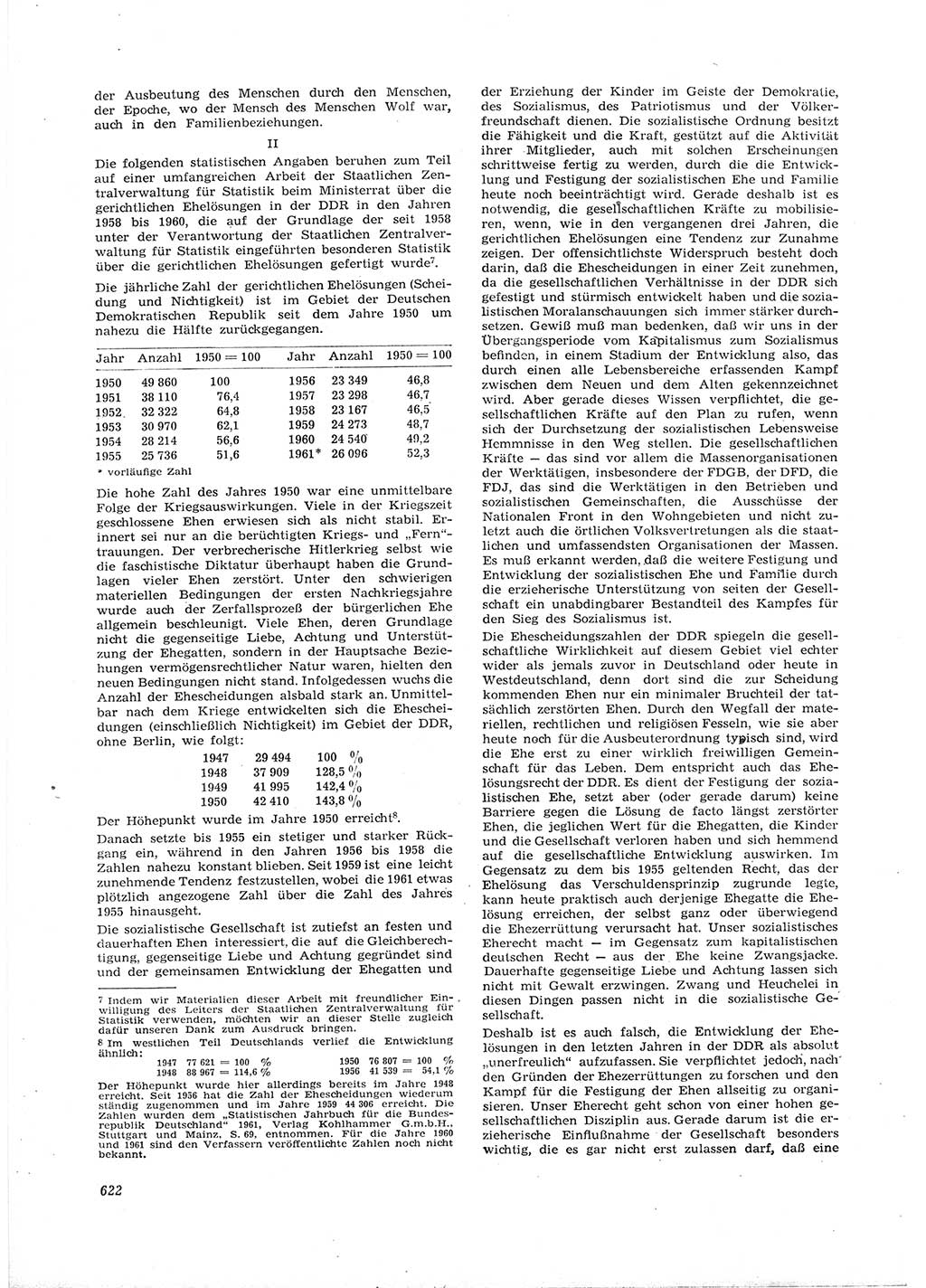 Neue Justiz (NJ), Zeitschrift für Recht und Rechtswissenschaft [Deutsche Demokratische Republik (DDR)], 16. Jahrgang 1962, Seite 622 (NJ DDR 1962, S. 622)