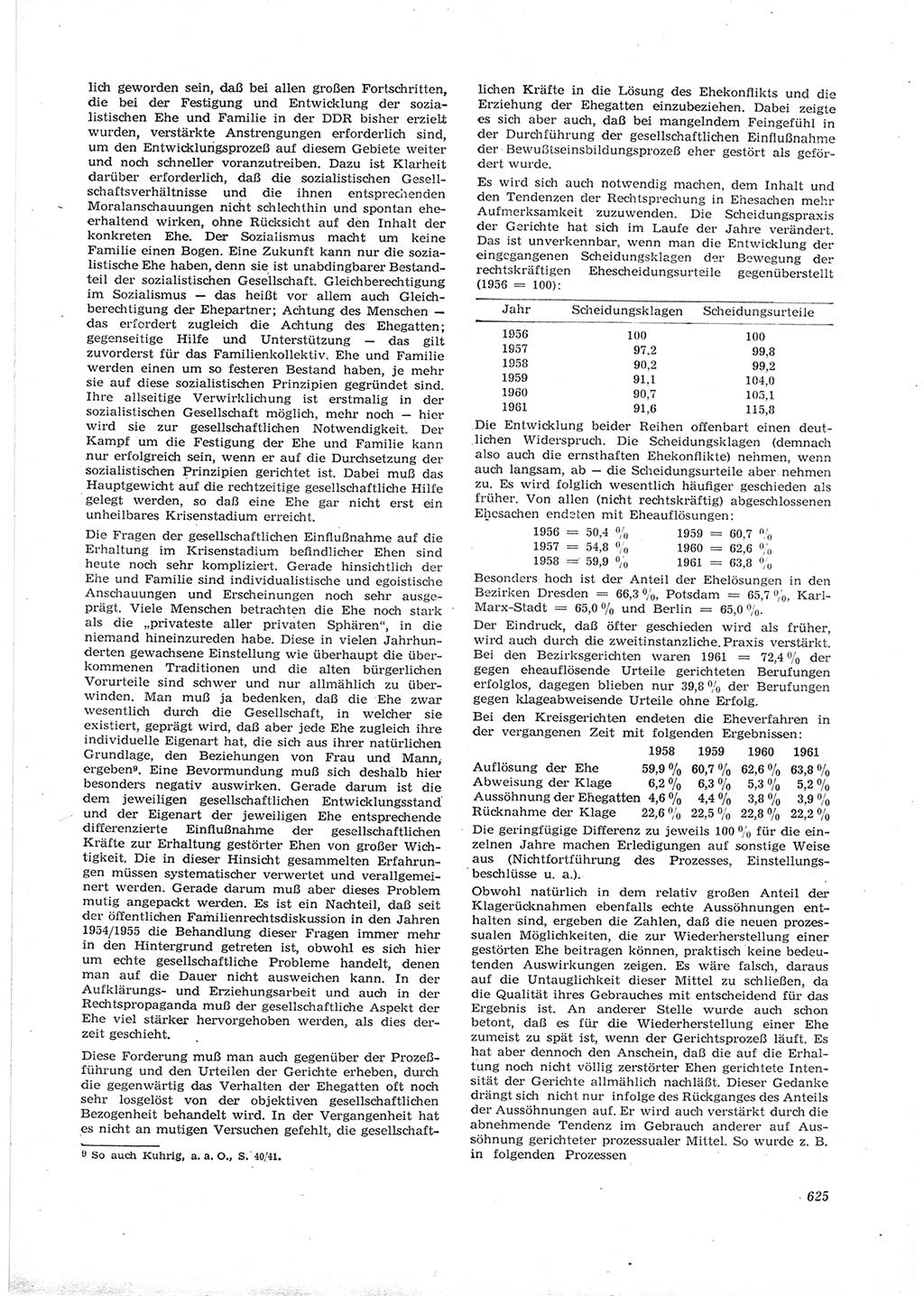 Neue Justiz (NJ), Zeitschrift für Recht und Rechtswissenschaft [Deutsche Demokratische Republik (DDR)], 16. Jahrgang 1962, Seite 625 (NJ DDR 1962, S. 625)
