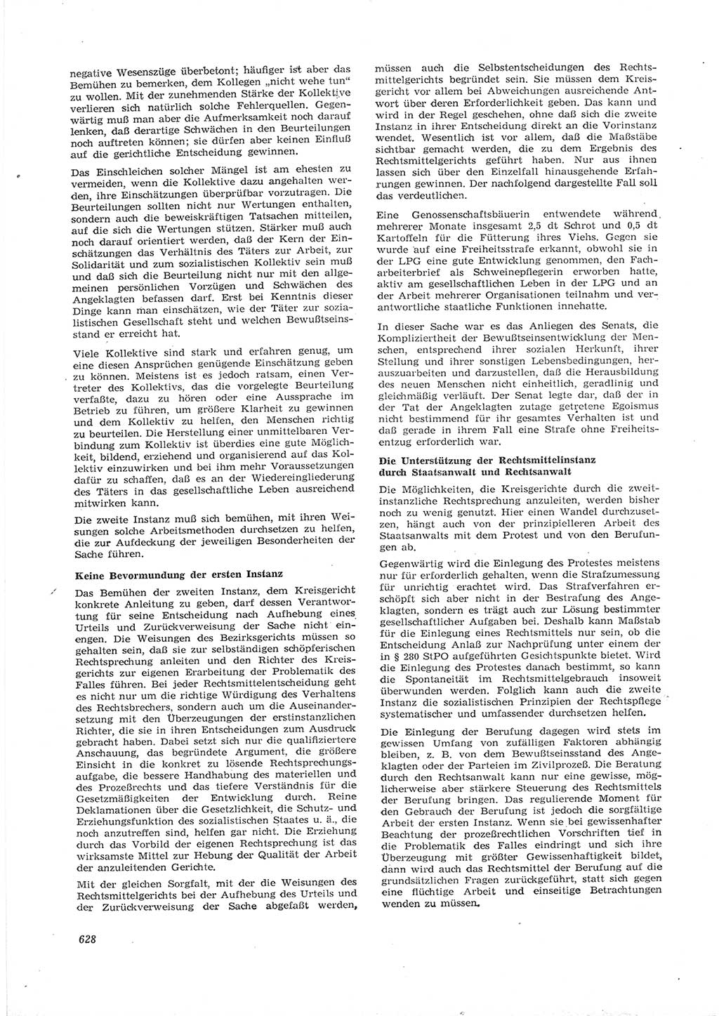 Neue Justiz (NJ), Zeitschrift für Recht und Rechtswissenschaft [Deutsche Demokratische Republik (DDR)], 16. Jahrgang 1962, Seite 628 (NJ DDR 1962, S. 628)