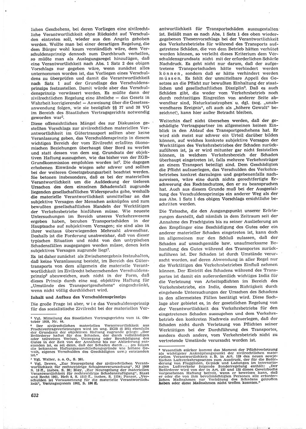 Neue Justiz (NJ), Zeitschrift für Recht und Rechtswissenschaft [Deutsche Demokratische Republik (DDR)], 16. Jahrgang 1962, Seite 632 (NJ DDR 1962, S. 632)