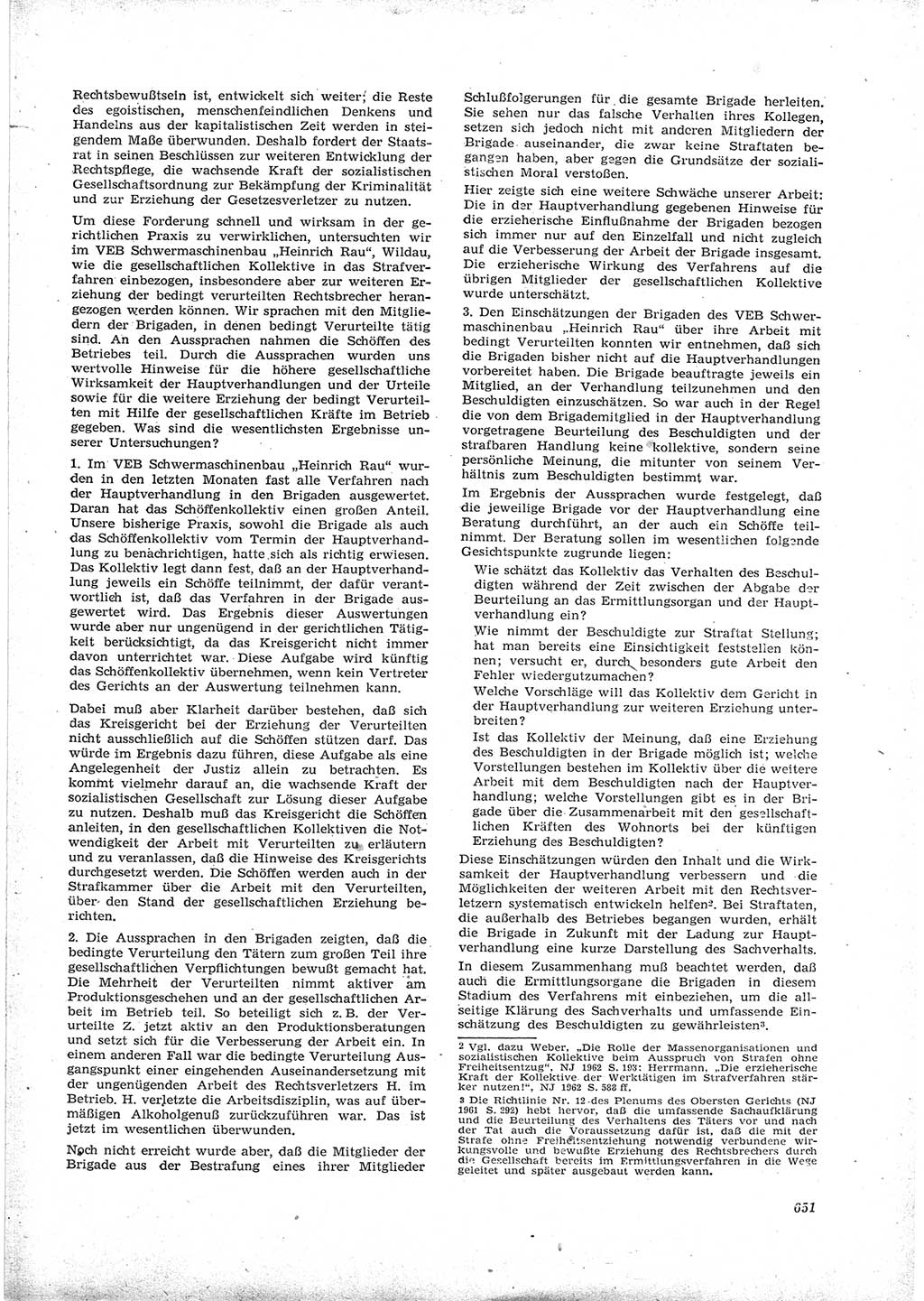 Neue Justiz (NJ), Zeitschrift für Recht und Rechtswissenschaft [Deutsche Demokratische Republik (DDR)], 16. Jahrgang 1962, Seite 651 (NJ DDR 1962, S. 651)