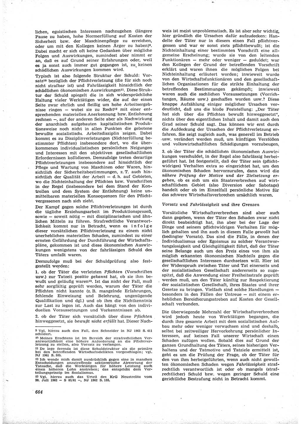 Neue Justiz (NJ), Zeitschrift für Recht und Rechtswissenschaft [Deutsche Demokratische Republik (DDR)], 16. Jahrgang 1962, Seite 664 (NJ DDR 1962, S. 664)