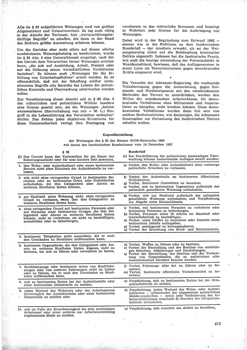 Neue Justiz (NJ), Zeitschrift für Recht und Rechtswissenschaft [Deutsche Demokratische Republik (DDR)], 16. Jahrgang 1962, Seite 675 (NJ DDR 1962, S. 675)