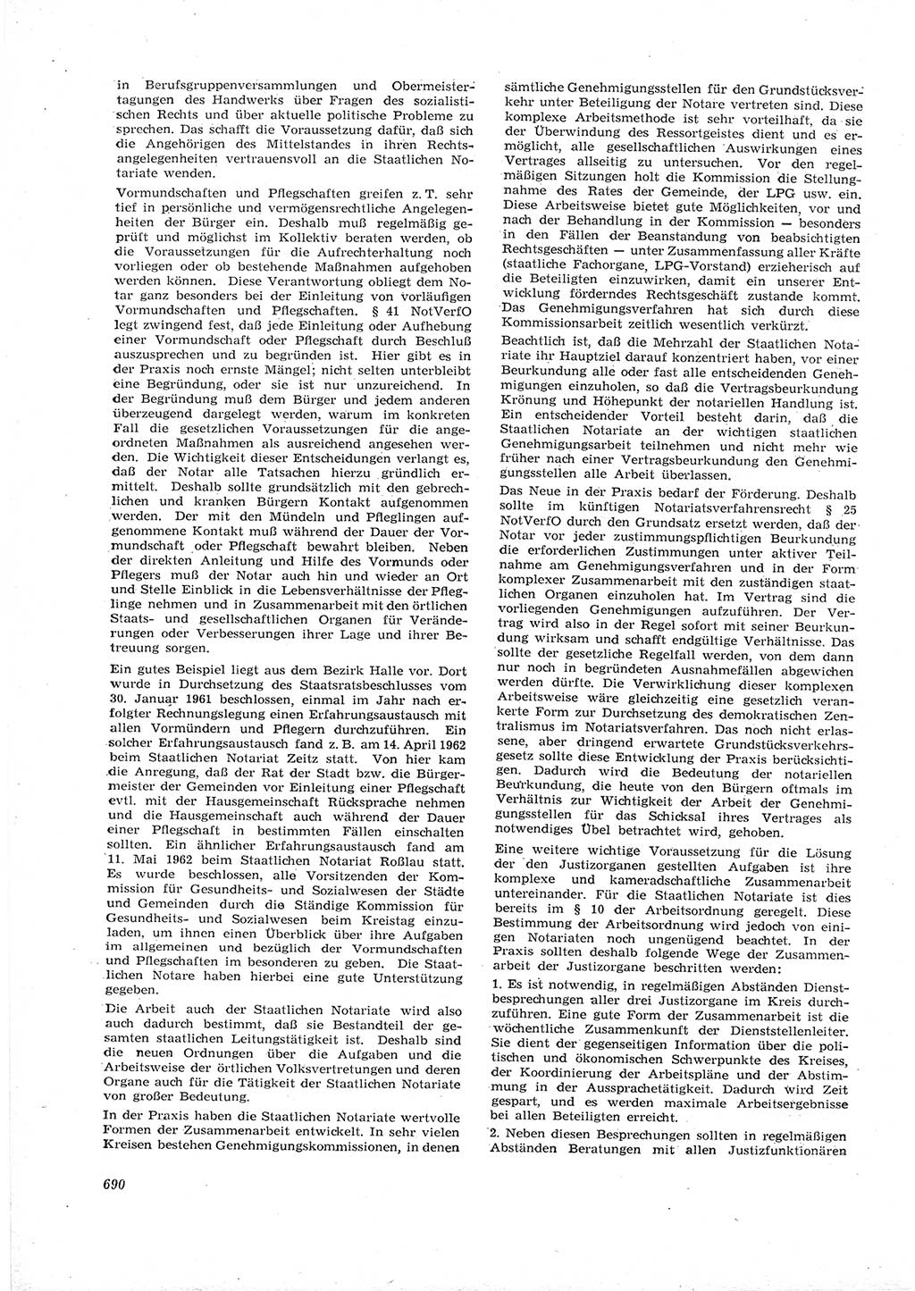 Neue Justiz (NJ), Zeitschrift für Recht und Rechtswissenschaft [Deutsche Demokratische Republik (DDR)], 16. Jahrgang 1962, Seite 690 (NJ DDR 1962, S. 690)