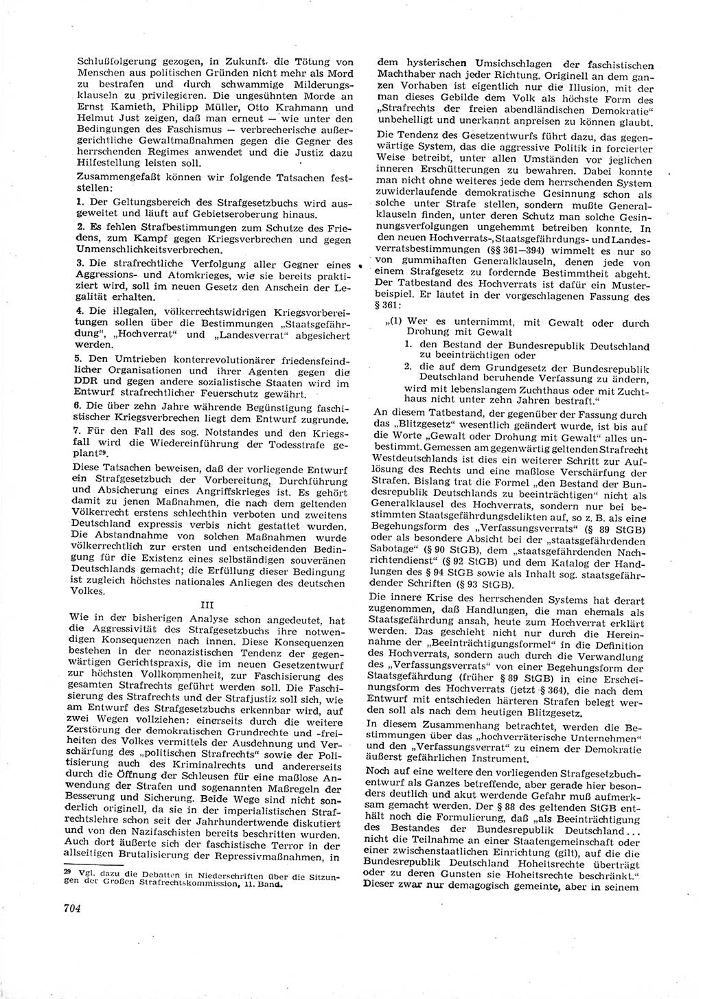 Neue Justiz (NJ), Zeitschrift für Recht und Rechtswissenschaft [Deutsche Demokratische Republik (DDR)], 16. Jahrgang 1962, Seite 704 (NJ DDR 1962, S. 704)