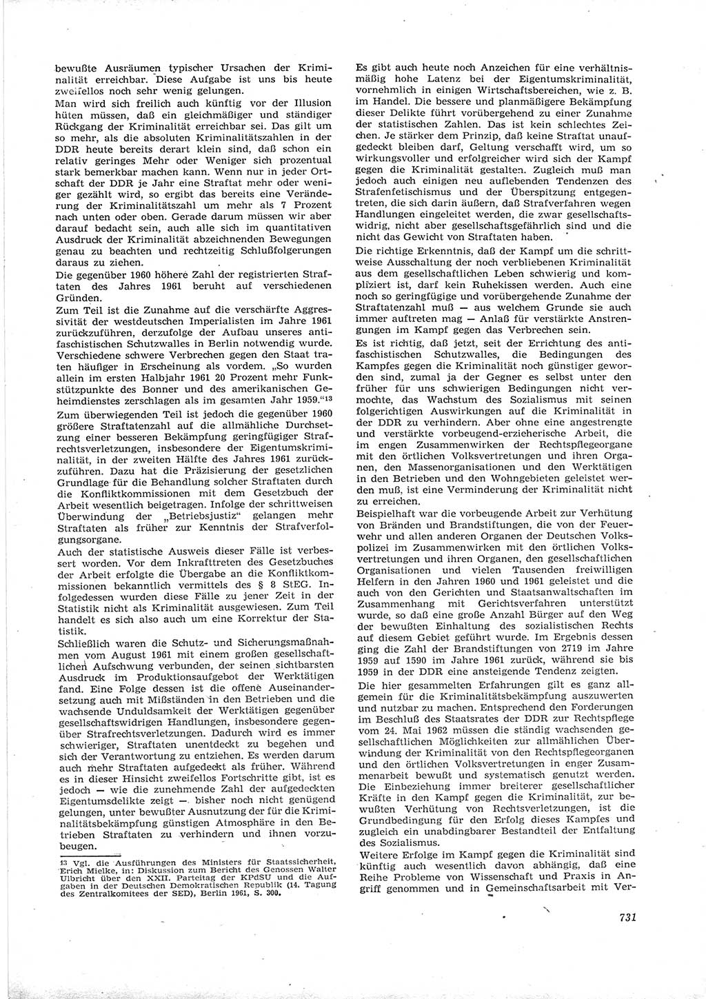 Neue Justiz (NJ), Zeitschrift für Recht und Rechtswissenschaft [Deutsche Demokratische Republik (DDR)], 16. Jahrgang 1962, Seite 731 (NJ DDR 1962, S. 731)