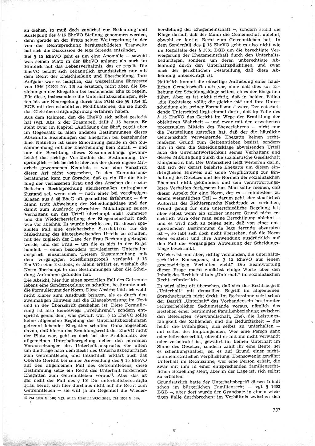 Neue Justiz (NJ), Zeitschrift für Recht und Rechtswissenschaft [Deutsche Demokratische Republik (DDR)], 16. Jahrgang 1962, Seite 737 (NJ DDR 1962, S. 737)
