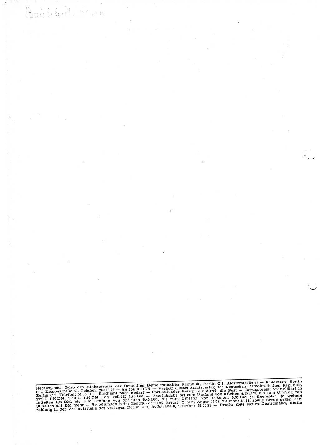 Gesetzblatt (GBl.) der Deutschen Demokratischen Republik (DDR) Teil Ⅰ 1963, Seite 176 (GBl. DDR Ⅰ 1963, S. 176)