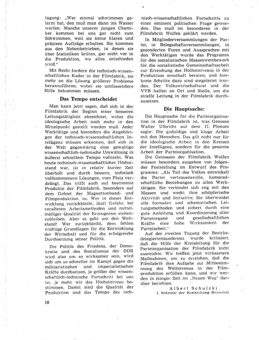 Neuer Weg (NW), Organ des Zentralkomitees (ZK) der SED (Sozialistische Einheitspartei Deutschlands) für Fragen des Parteilebens, 18. Jahrgang [Deutsche Demokratische Republik (DDR)] 1963, Seite 10 (NW ZK SED DDR 1963, S. 10)